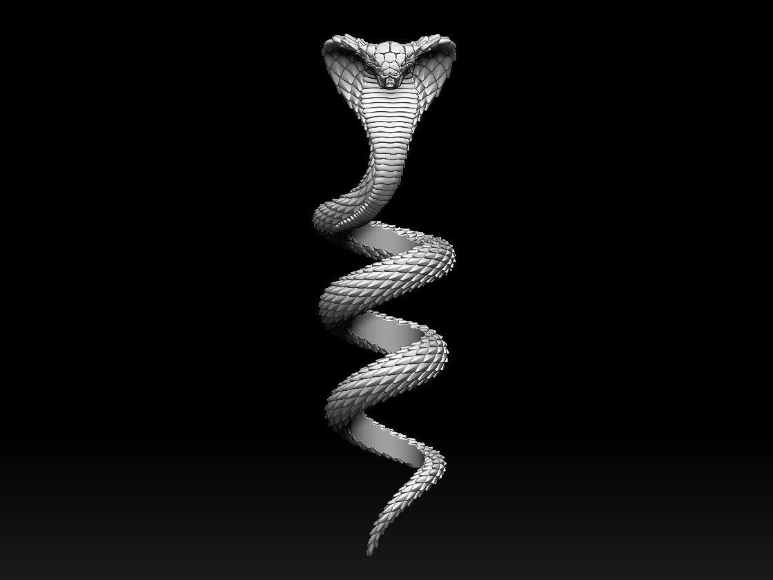 cobra snake 3D print model_12