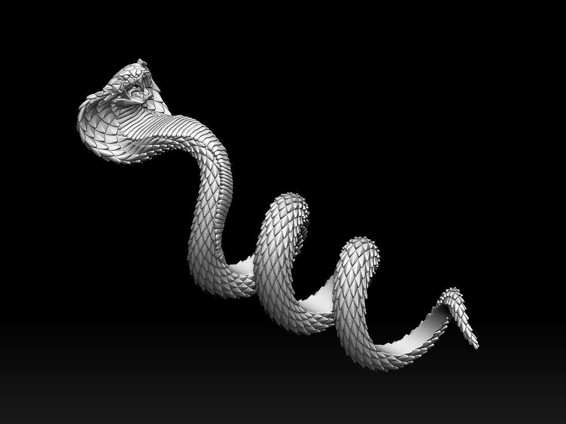 cobra snake 3D print model_6