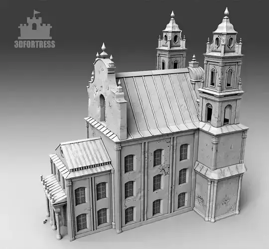  The big temple 3D print model