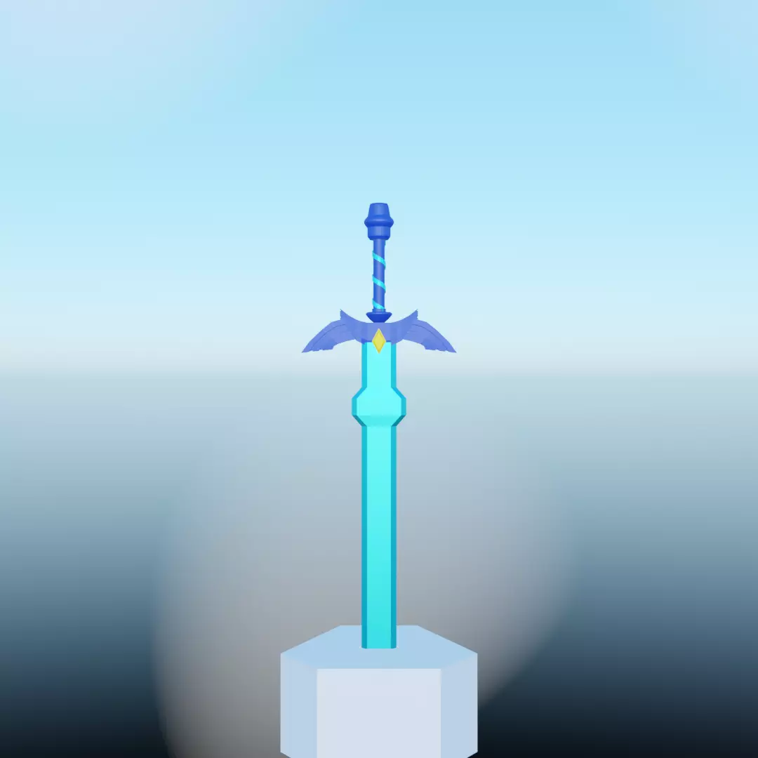 Master Sword Free 3D model_0