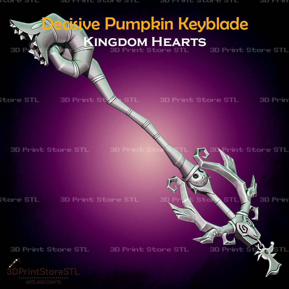 Decisive Pumpkin Keyblade Cosplay Kingdom Hearts - STL File 3D print model_1