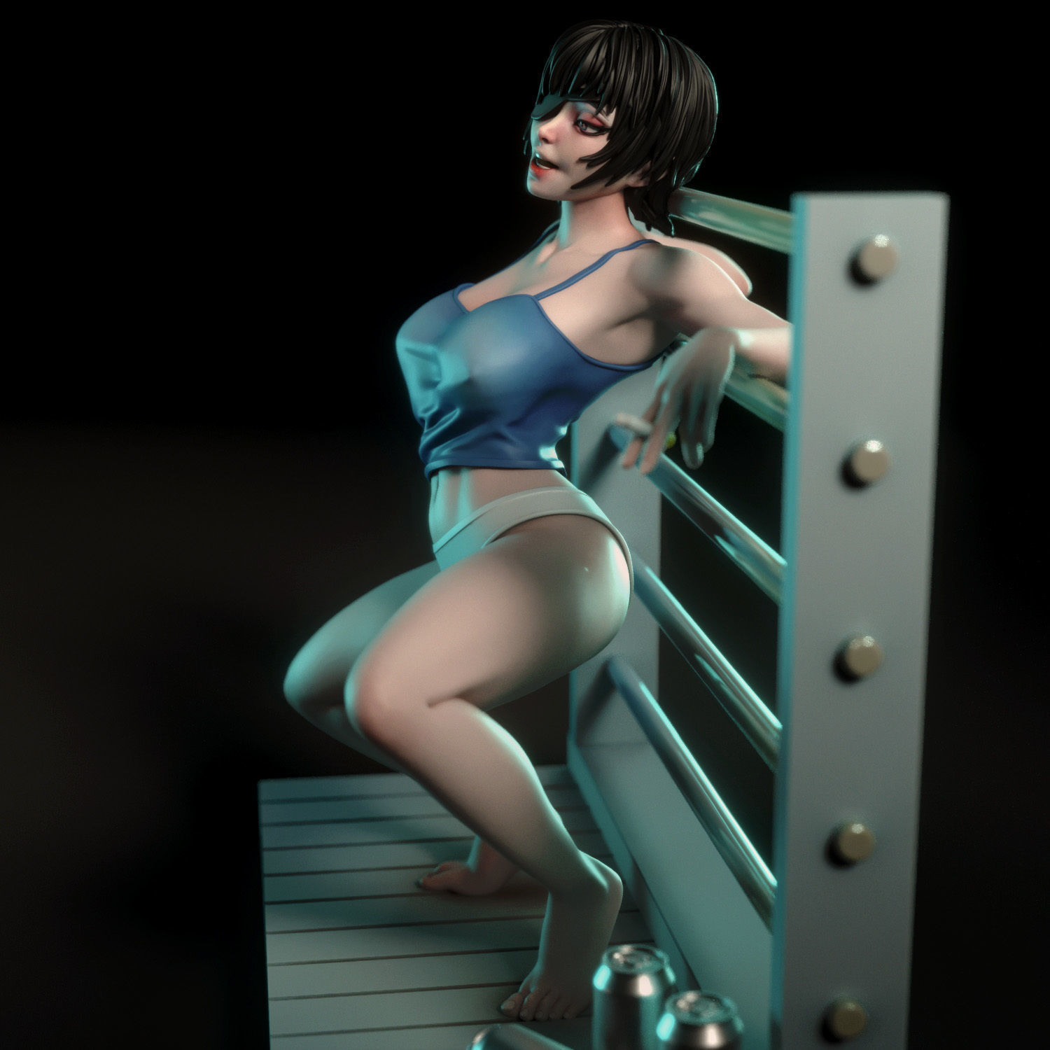 Himeno from Chainsaw Man 3D print model_12