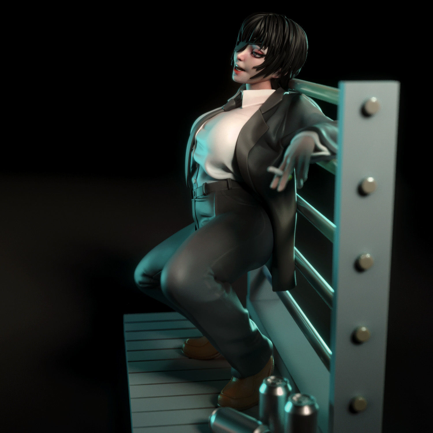 Himeno from Chainsaw Man 3D print model_3
