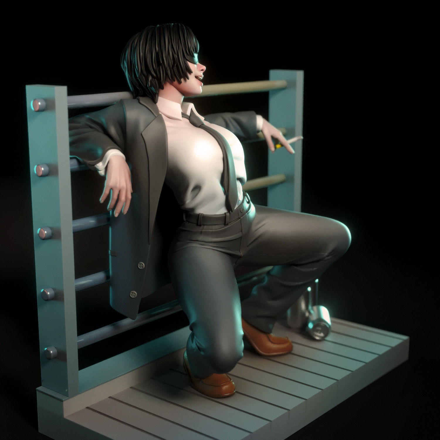 Himeno from Chainsaw Man 3D print model_1
