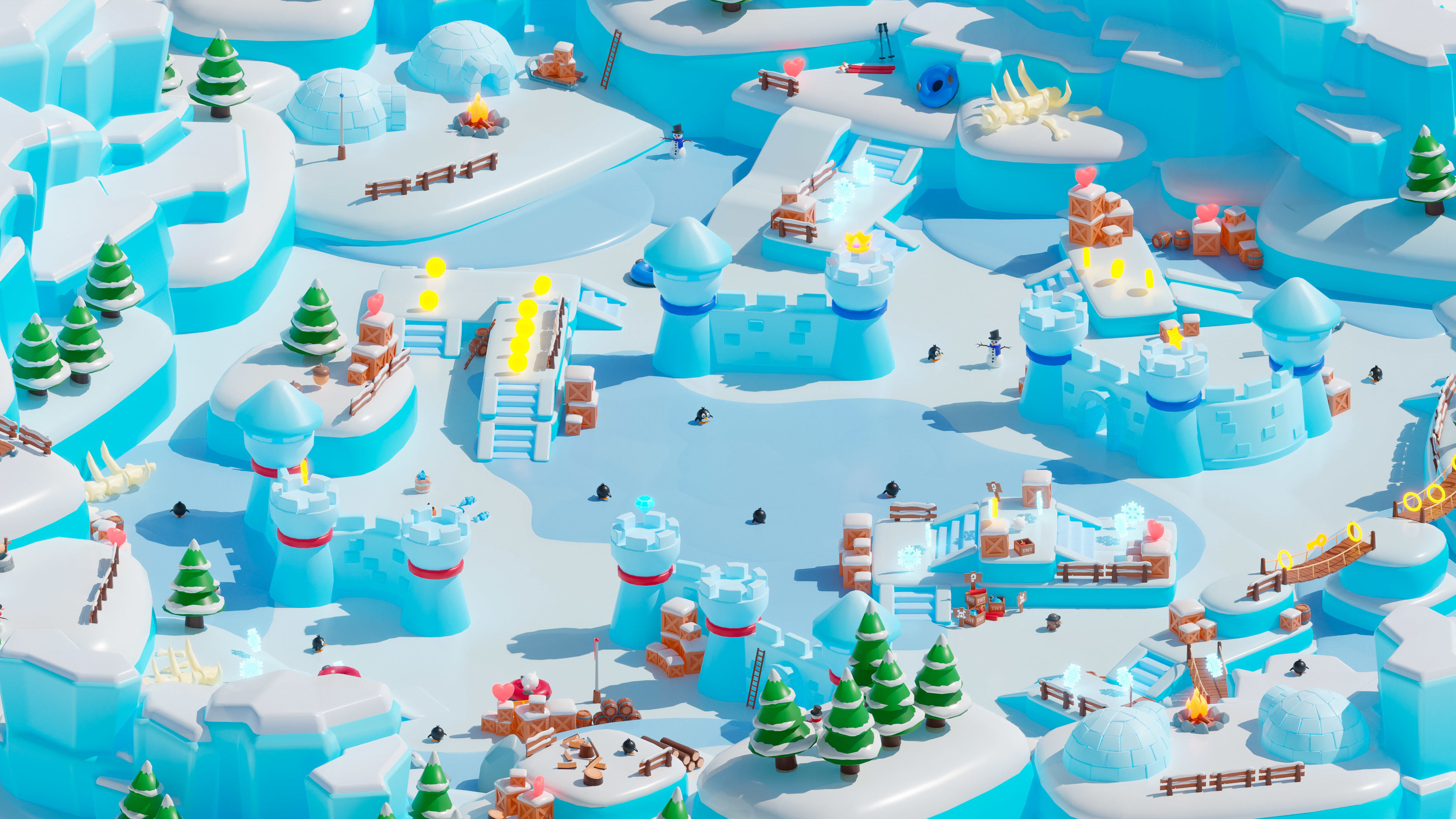 Winter Low-poly 3D model_13