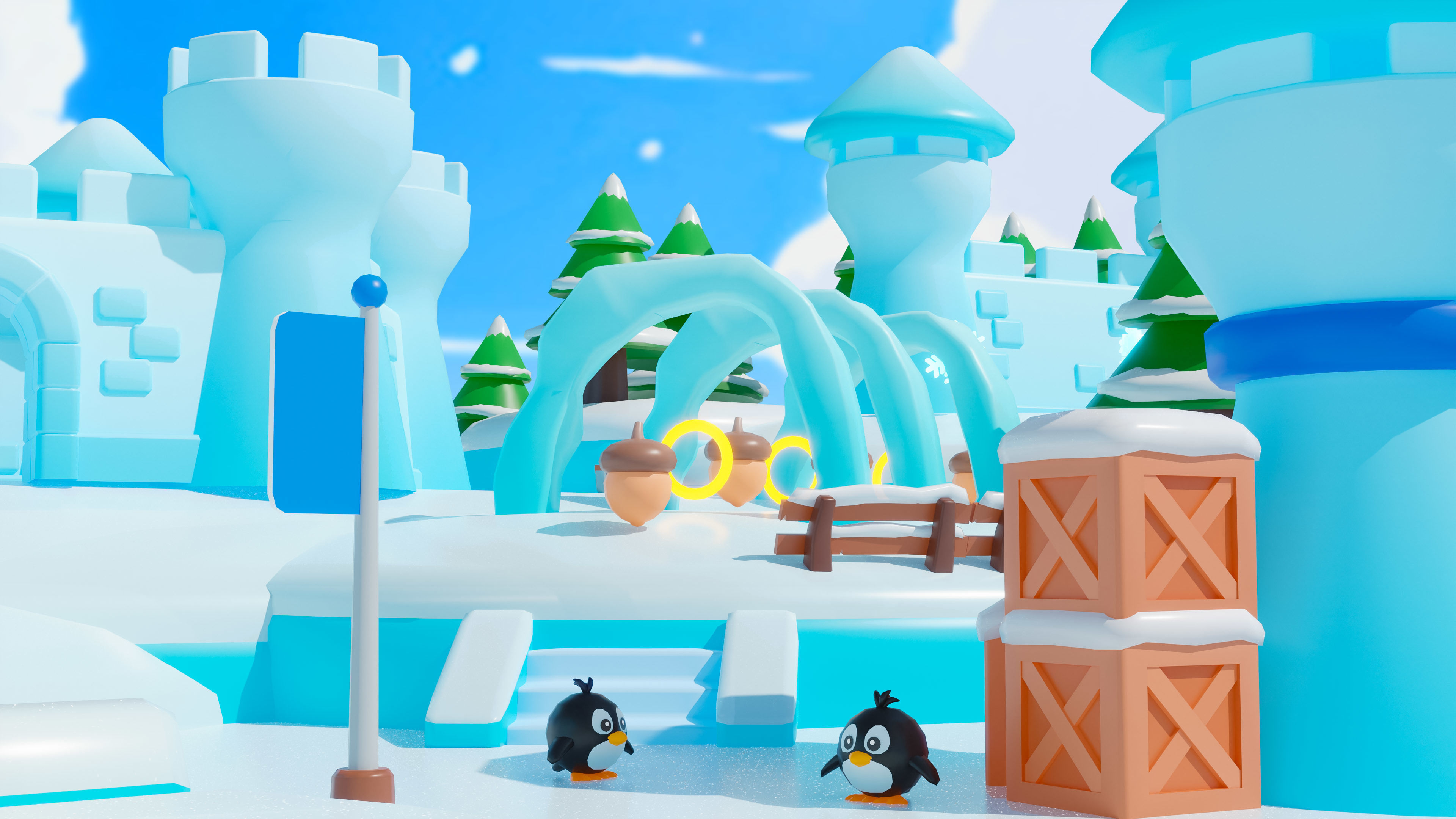 Winter Low-poly 3D model_9