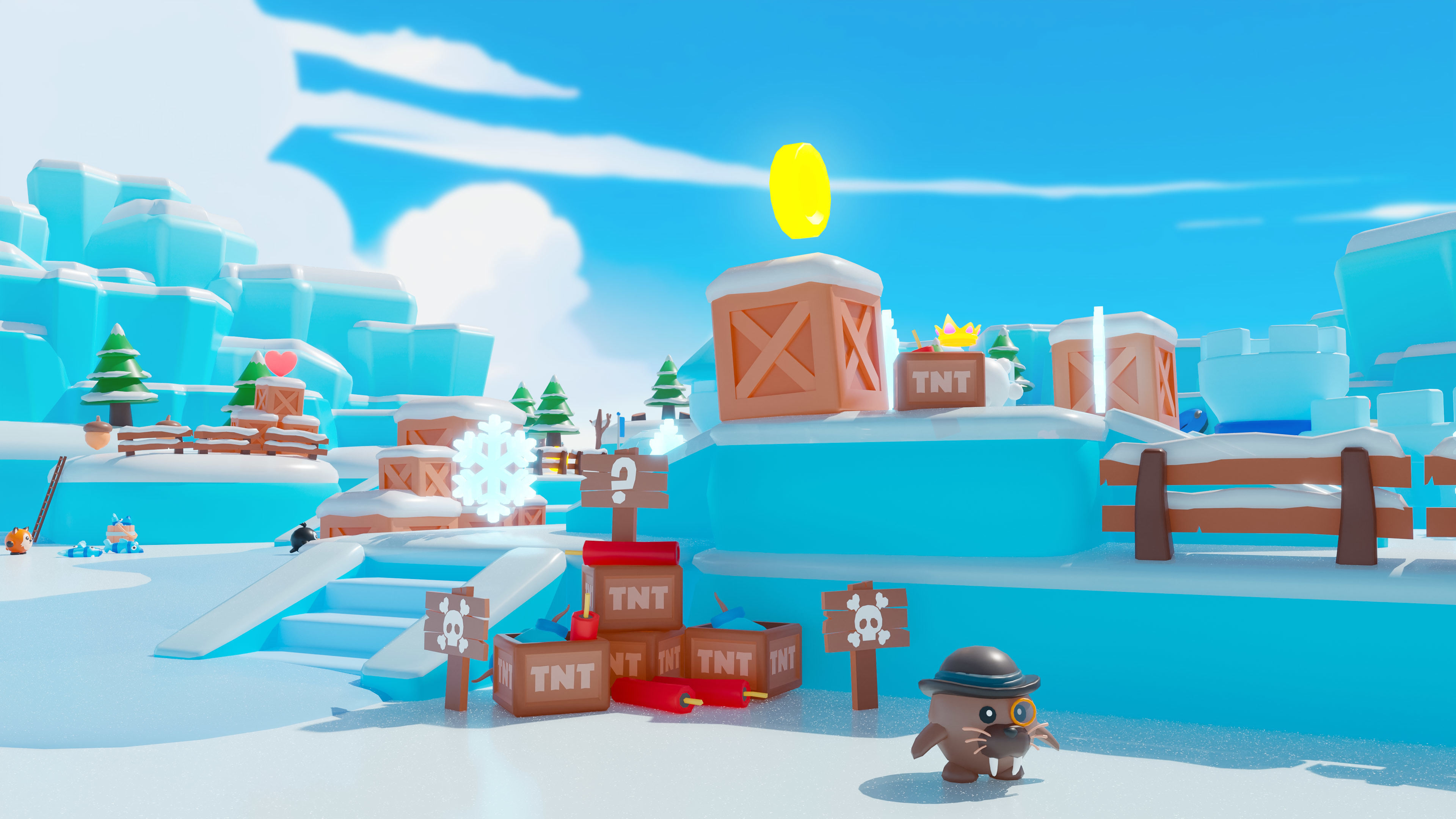 Winter Low-poly 3D model_4