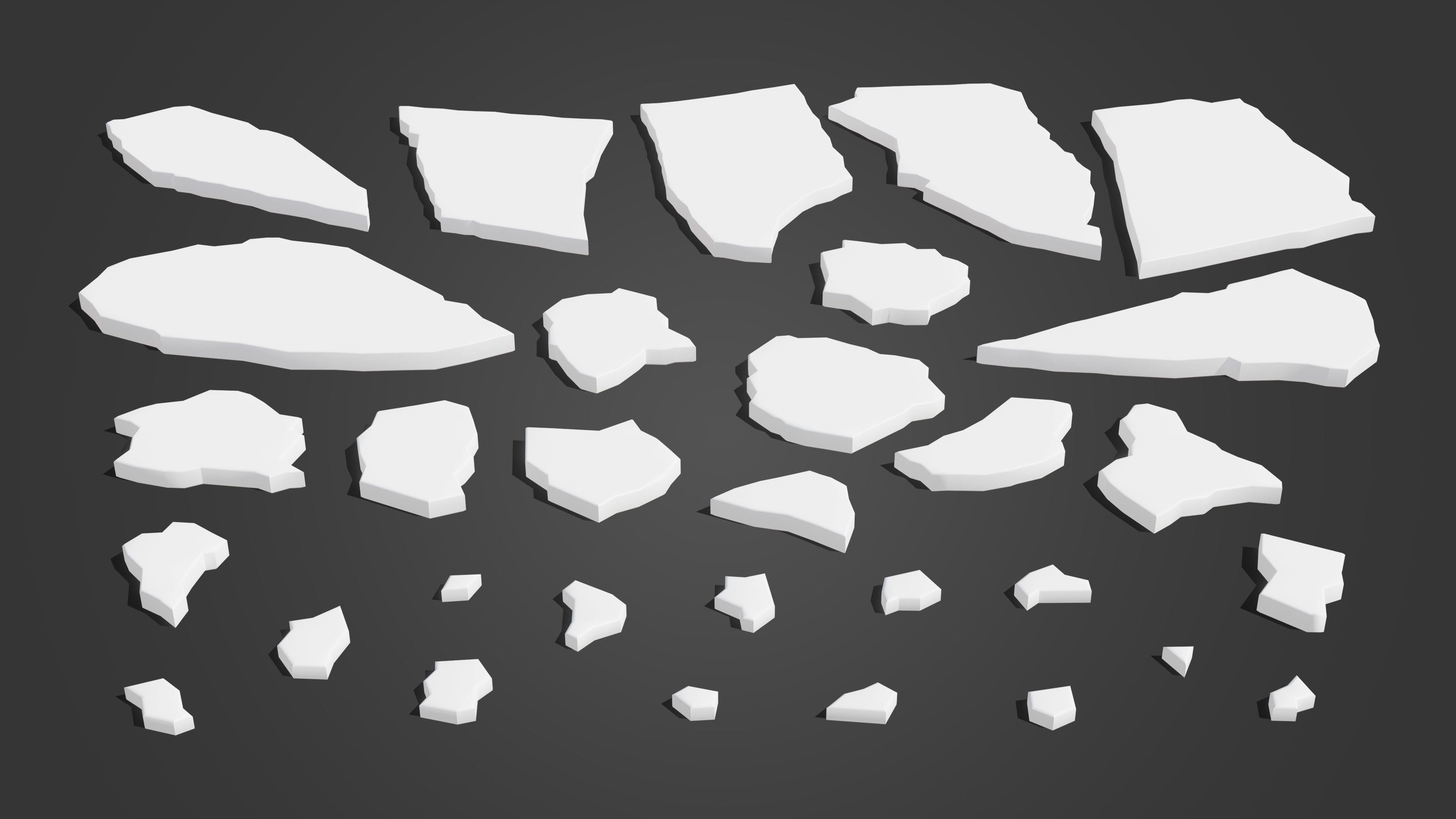 Winter Low-poly 3D model_18