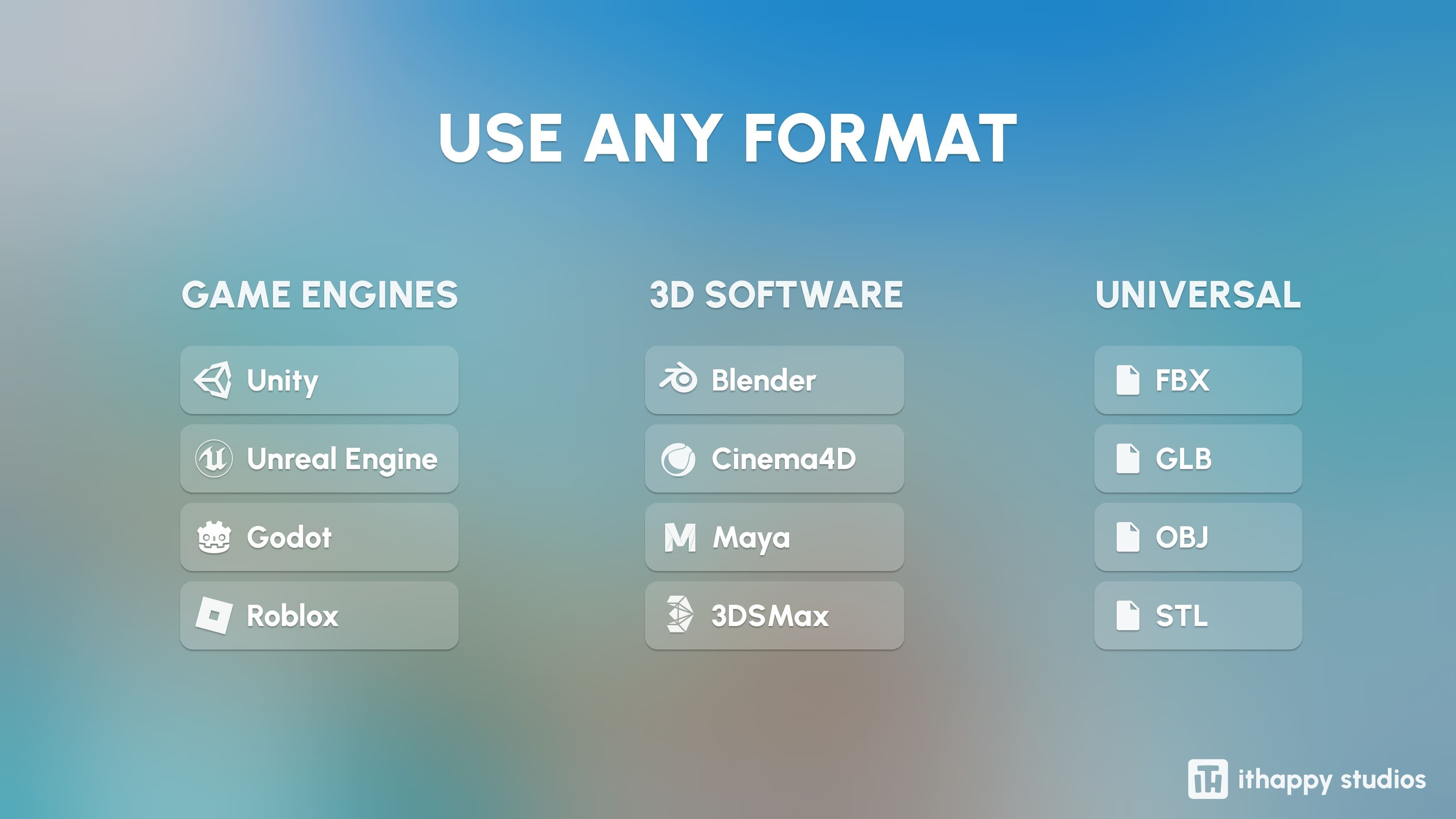 Winter Low-poly 3D model_1