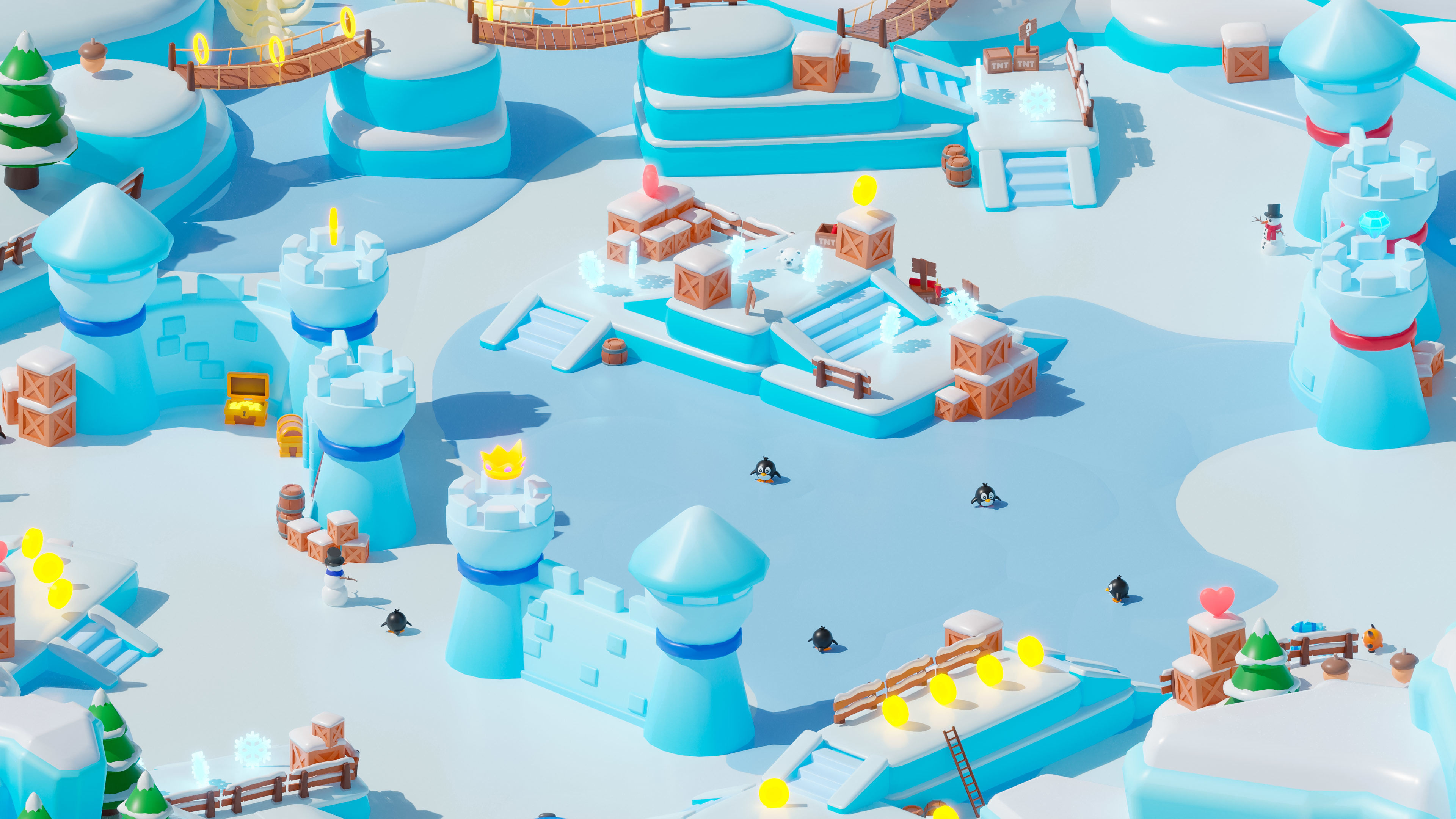 Winter Low-poly 3D model_14