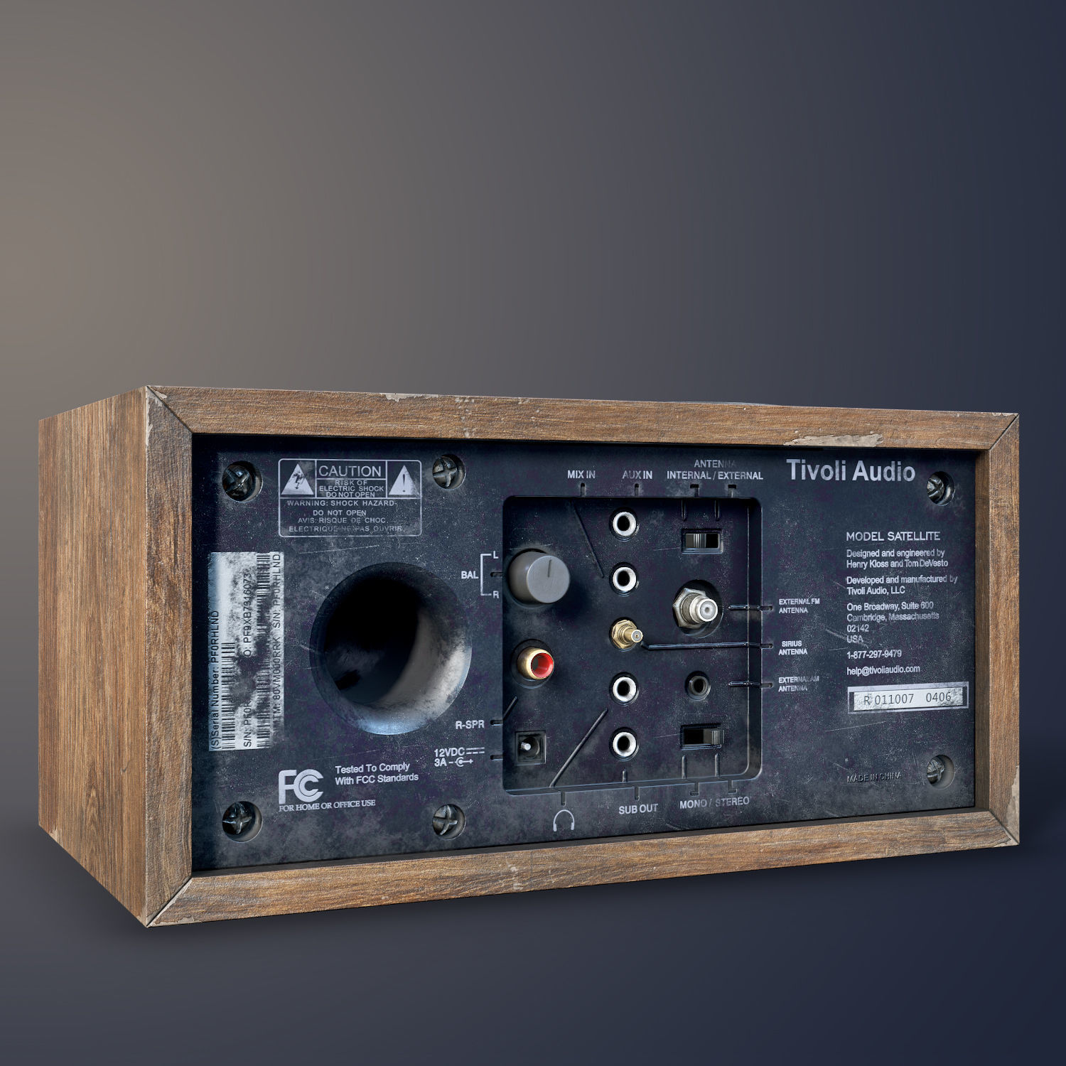 Tivoli Audio Sattelite Low-poly 3D model_1