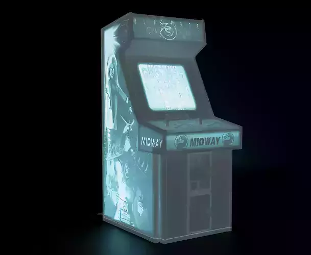 Ultimate Mortal Kombat 3 Arcade Cabinet with Lithophane