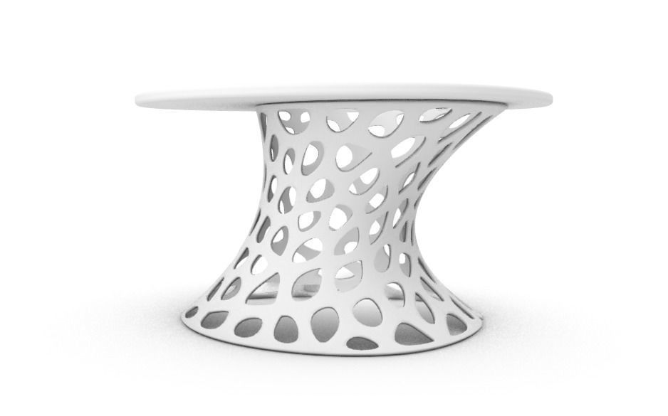 Modern Tramsparent glass coffee table 3D model_14