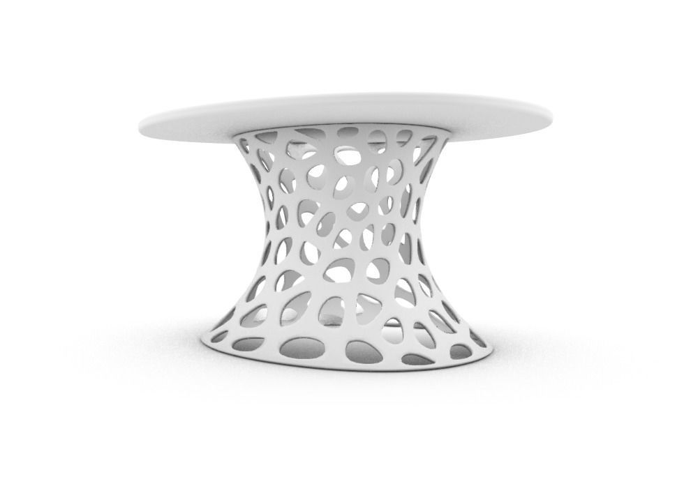 Modern Tramsparent glass coffee table 3D model_13