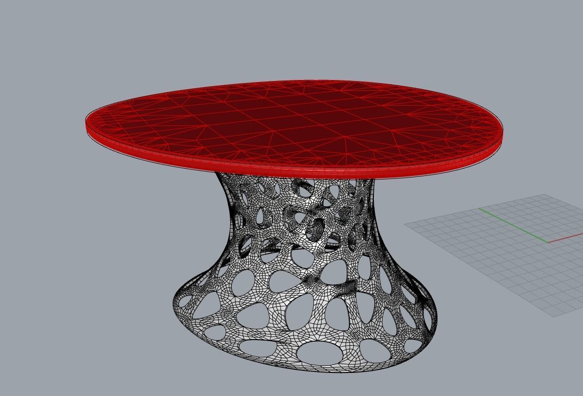 Modern Tramsparent glass coffee table 3D model_10