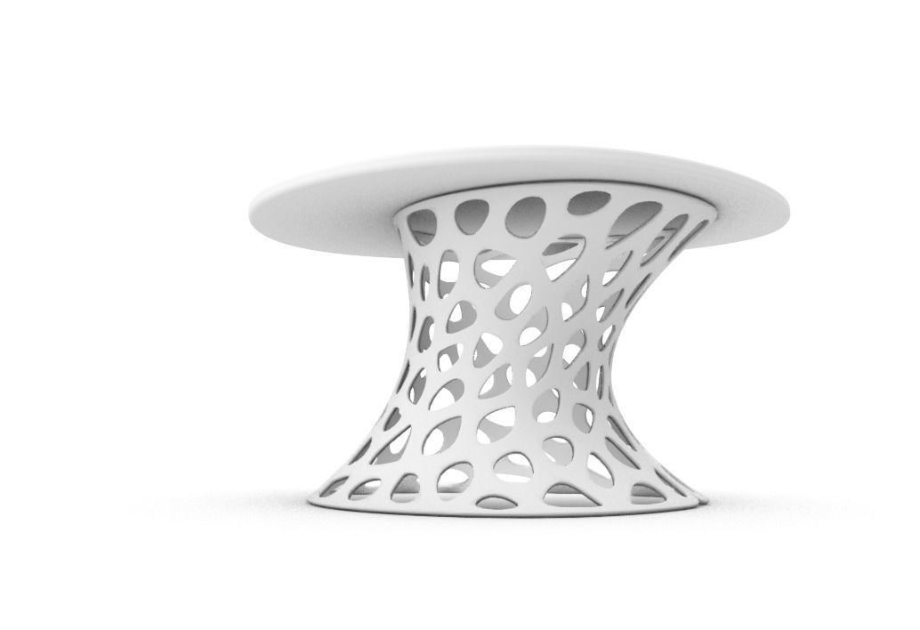 Modern Tramsparent glass coffee table 3D model_15