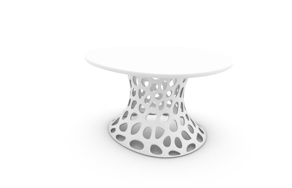 Modern Tramsparent glass coffee table 3D model_12
