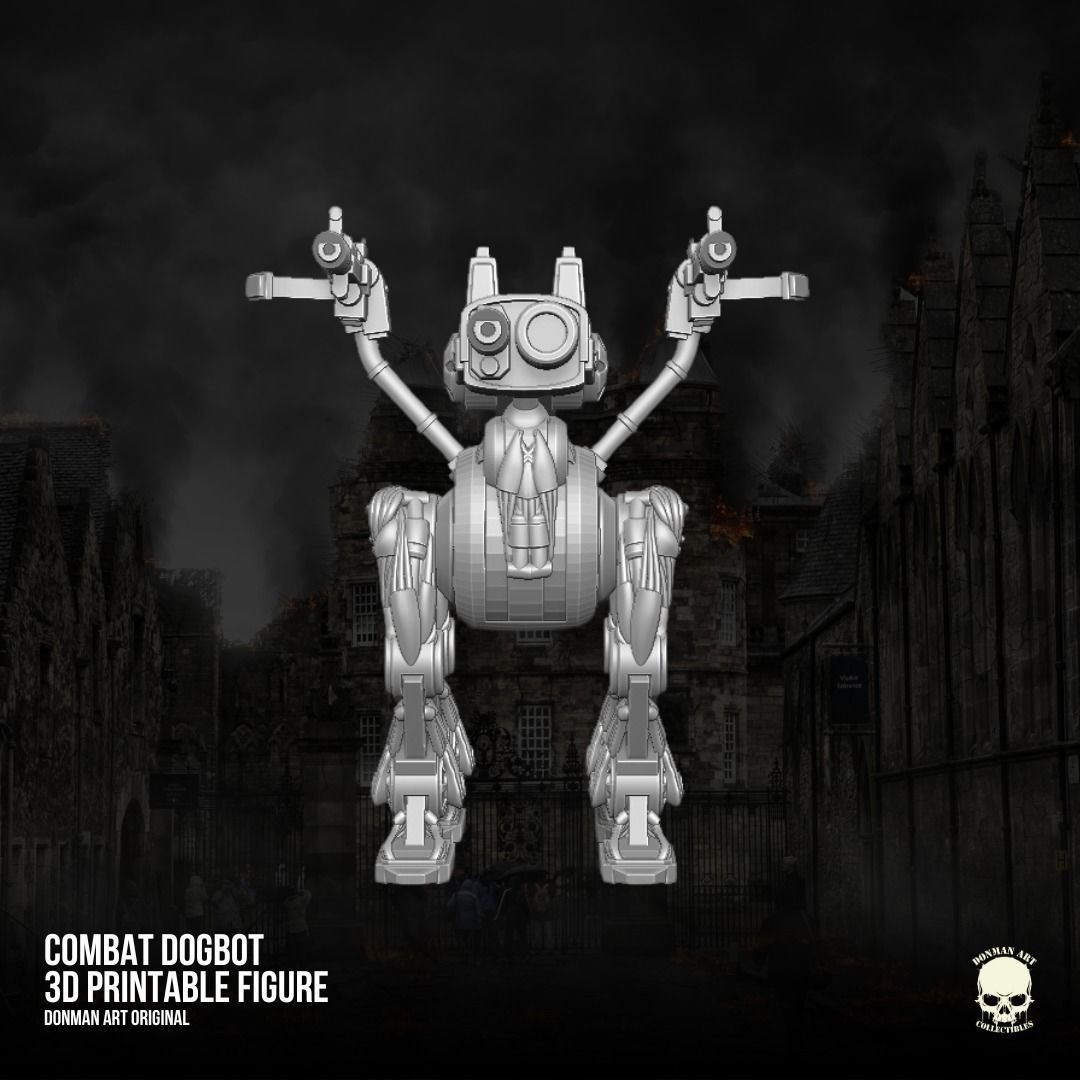 Combat RobotDog Donman art  3D printable full action figure 3D print model_3