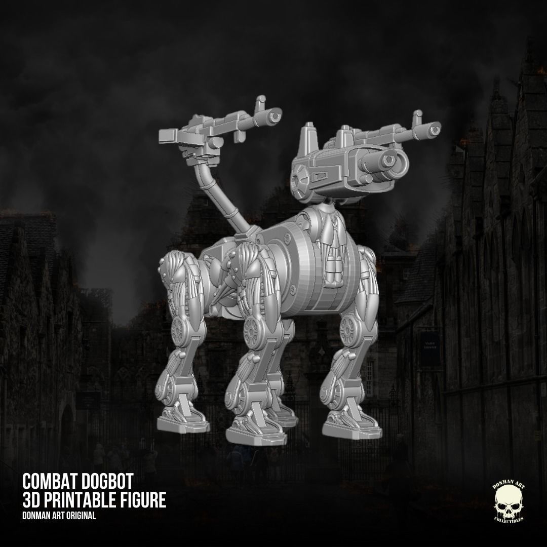 Combat RobotDog Donman art  3D printable full action figure 3D print model_11
