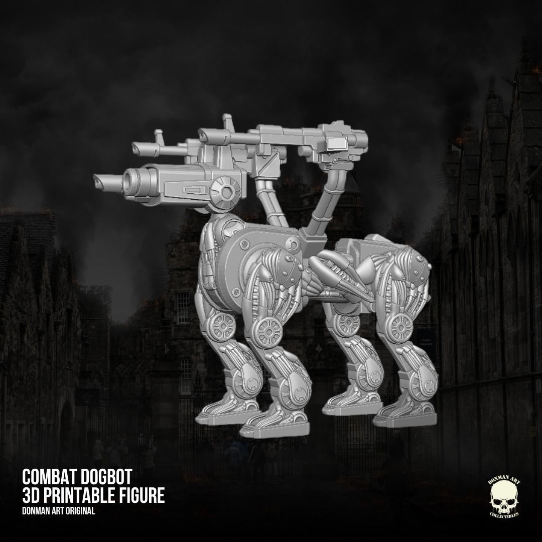 Combat RobotDog Donman art  3D printable full action figure 3D print model_20