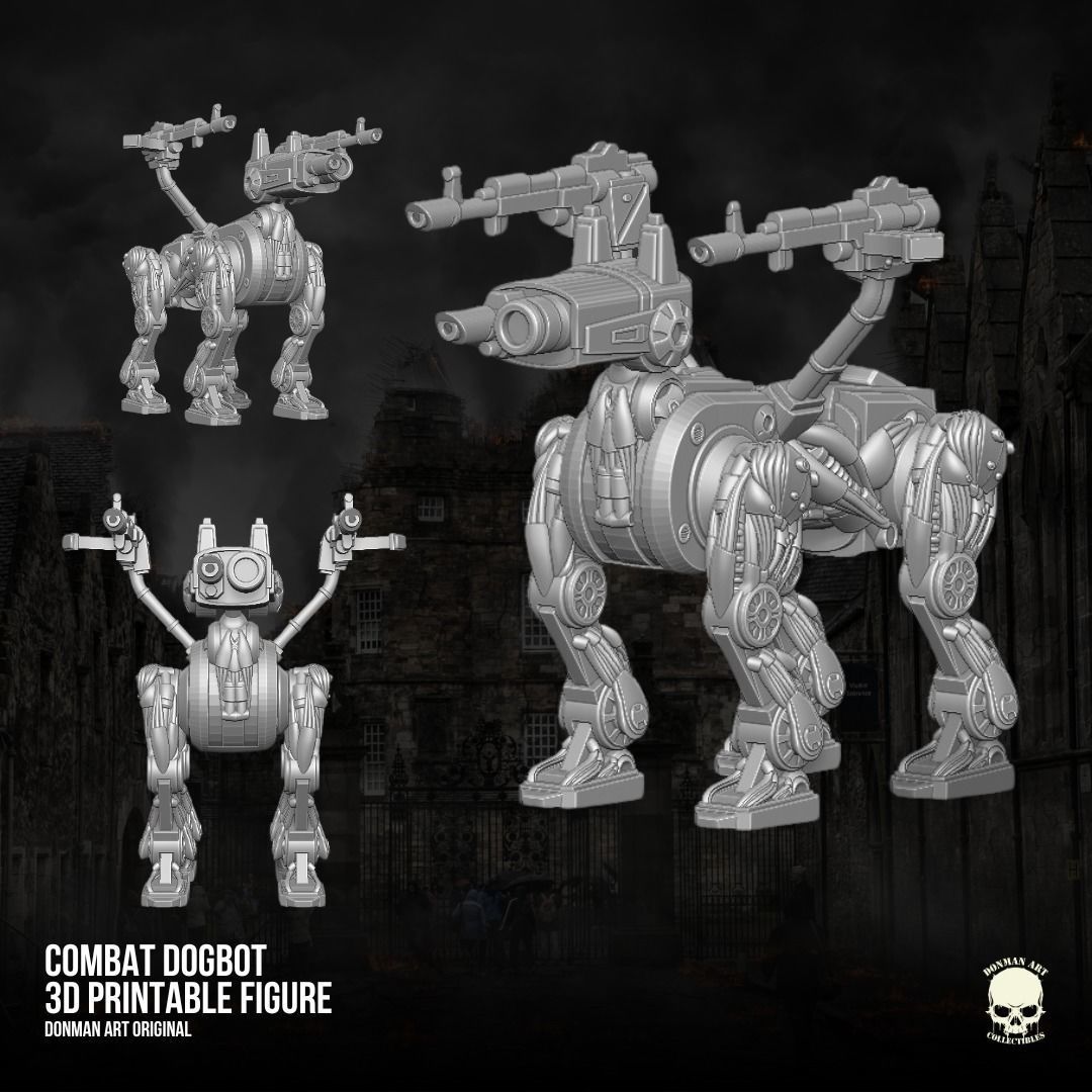 Combat RobotDog Donman art  3D printable full action figure 3D print model_13