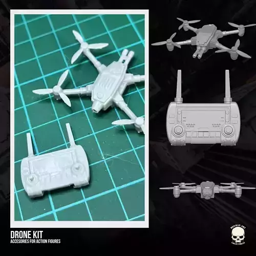 Drone Kit 3D printable files for Action Figures