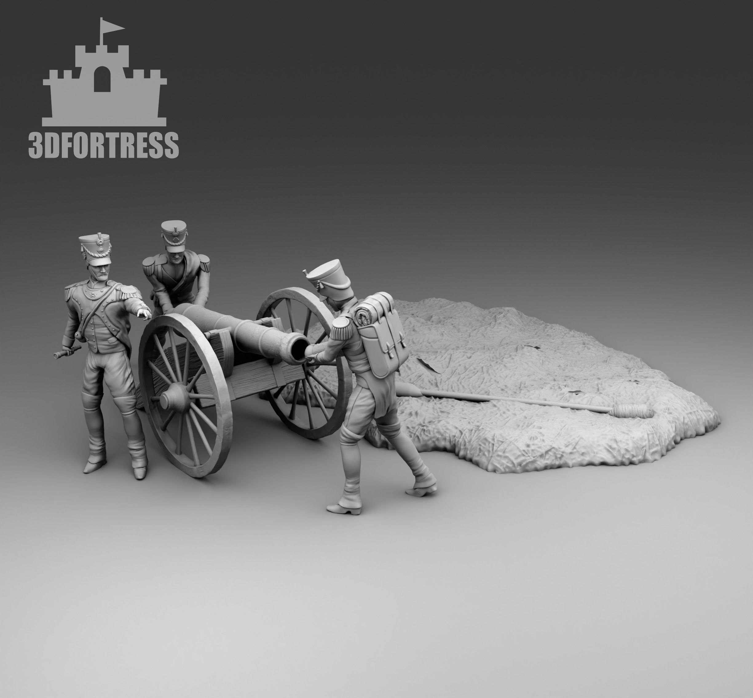 French Artelliry 3D print model_2