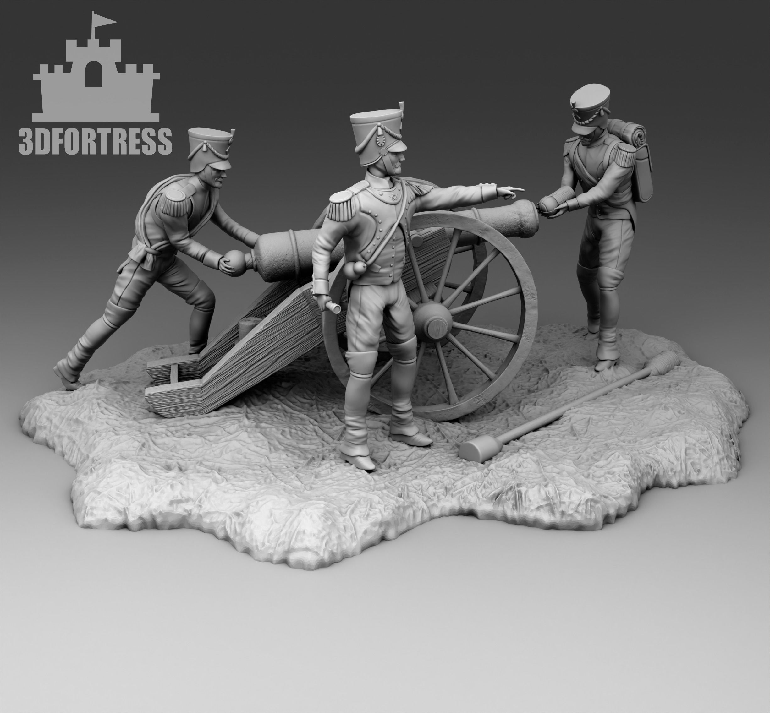 French Artelliry 3D print model_1