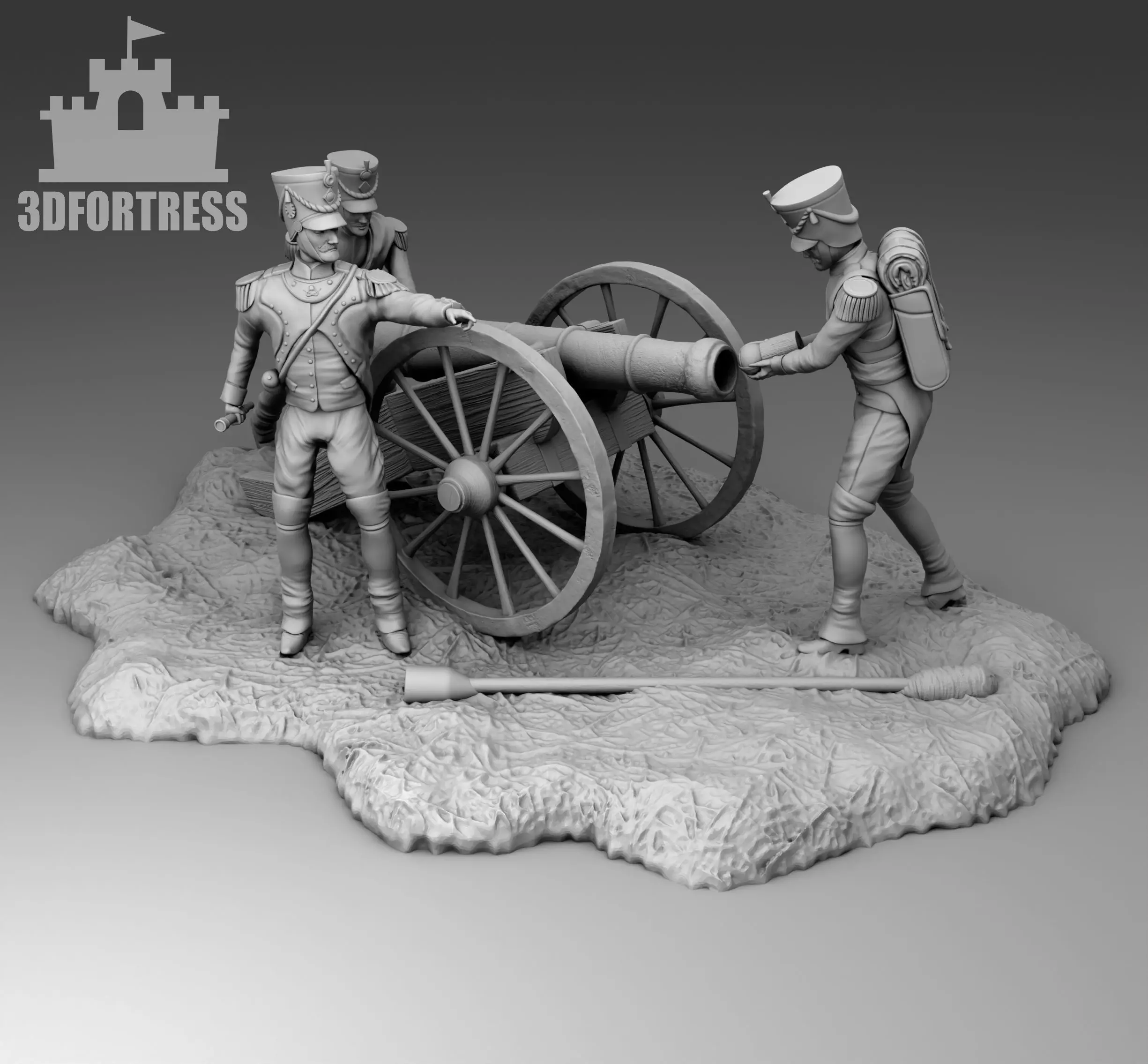French Artelliry 3D print model_0