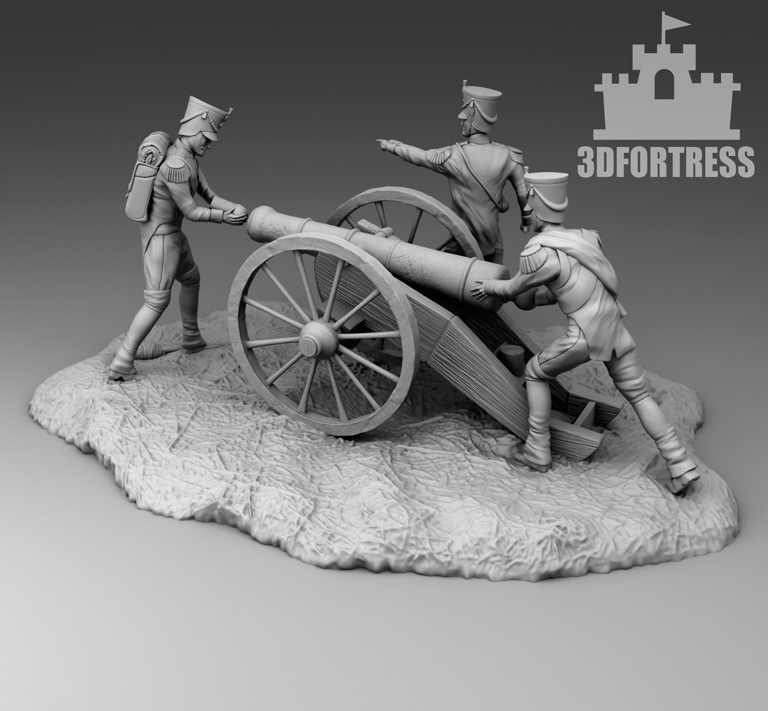 French Artelliry 3D print model_3