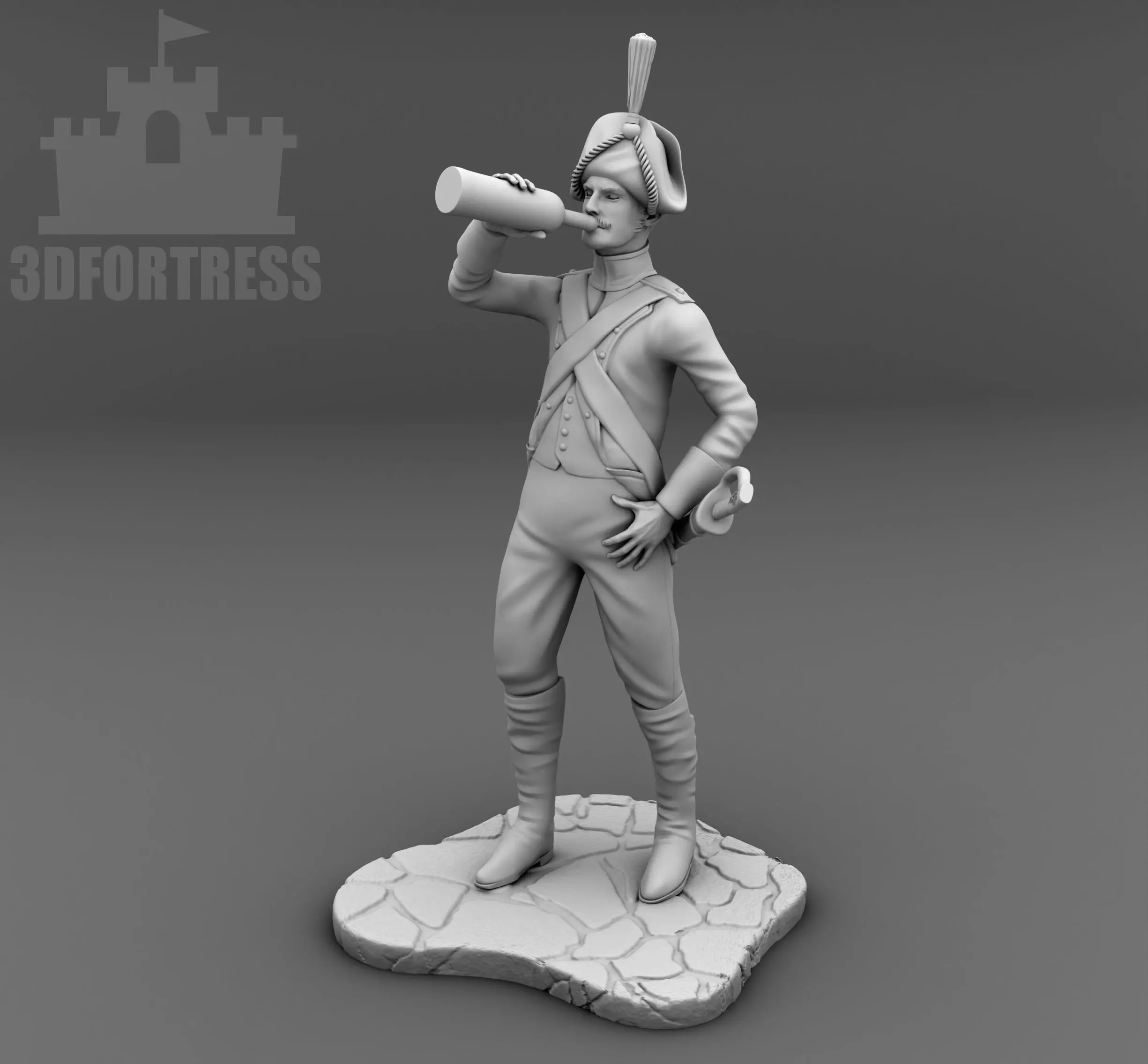 Drunk Soldier 3D print model