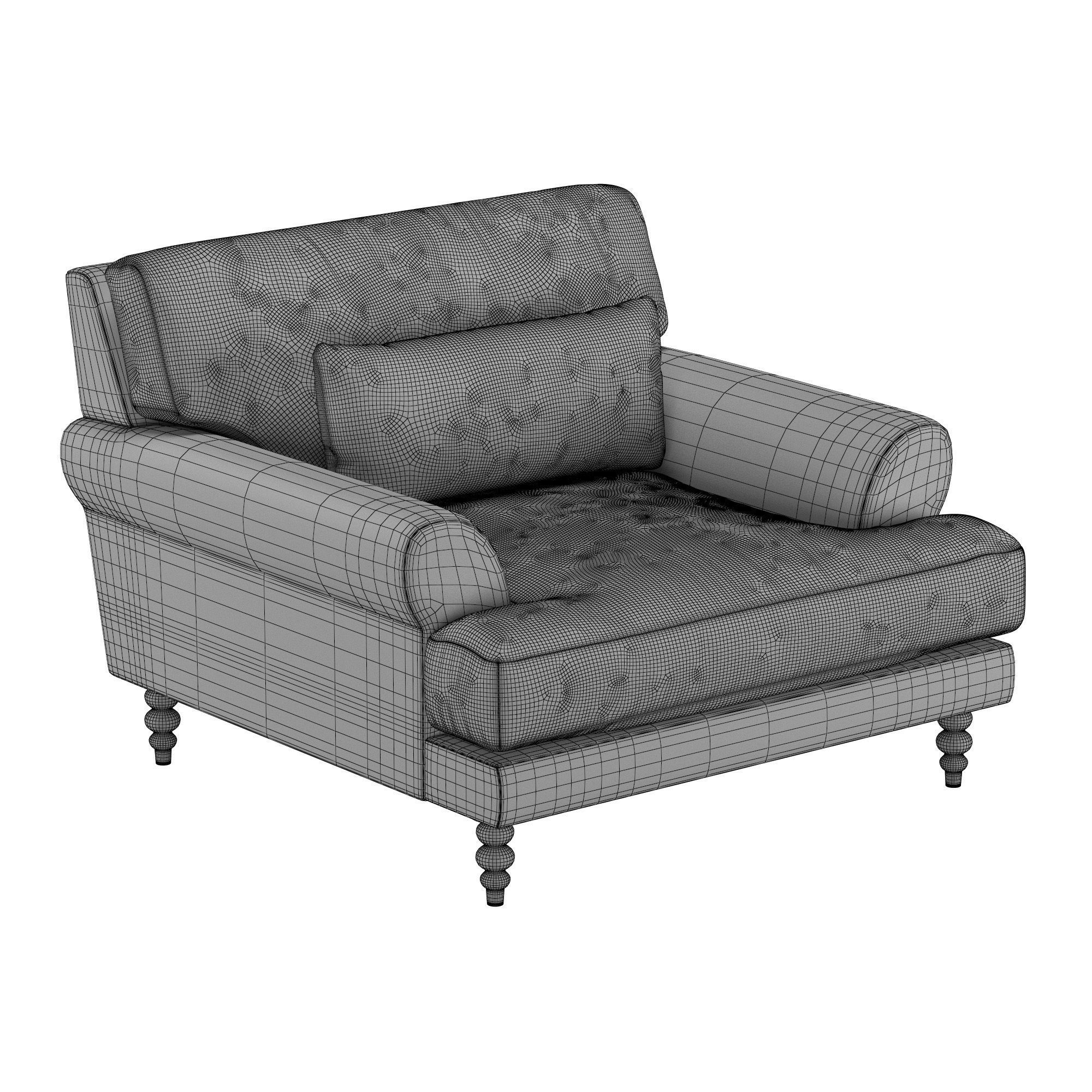 Maxwell Accent Chair 3D model_5