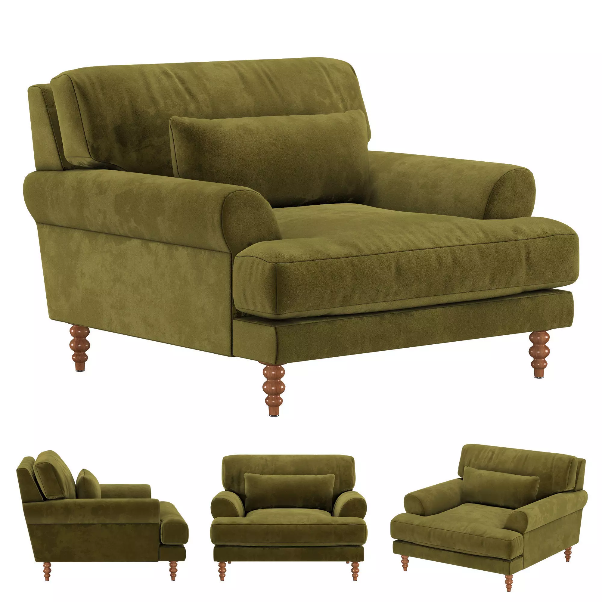 Maxwell Accent Chair 3D model_0