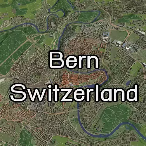 Bern Switzerland  - city and urban 3D model