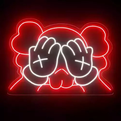 Kaws Neon Sign