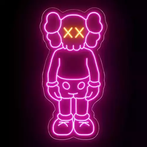 Kaws Neon Sign