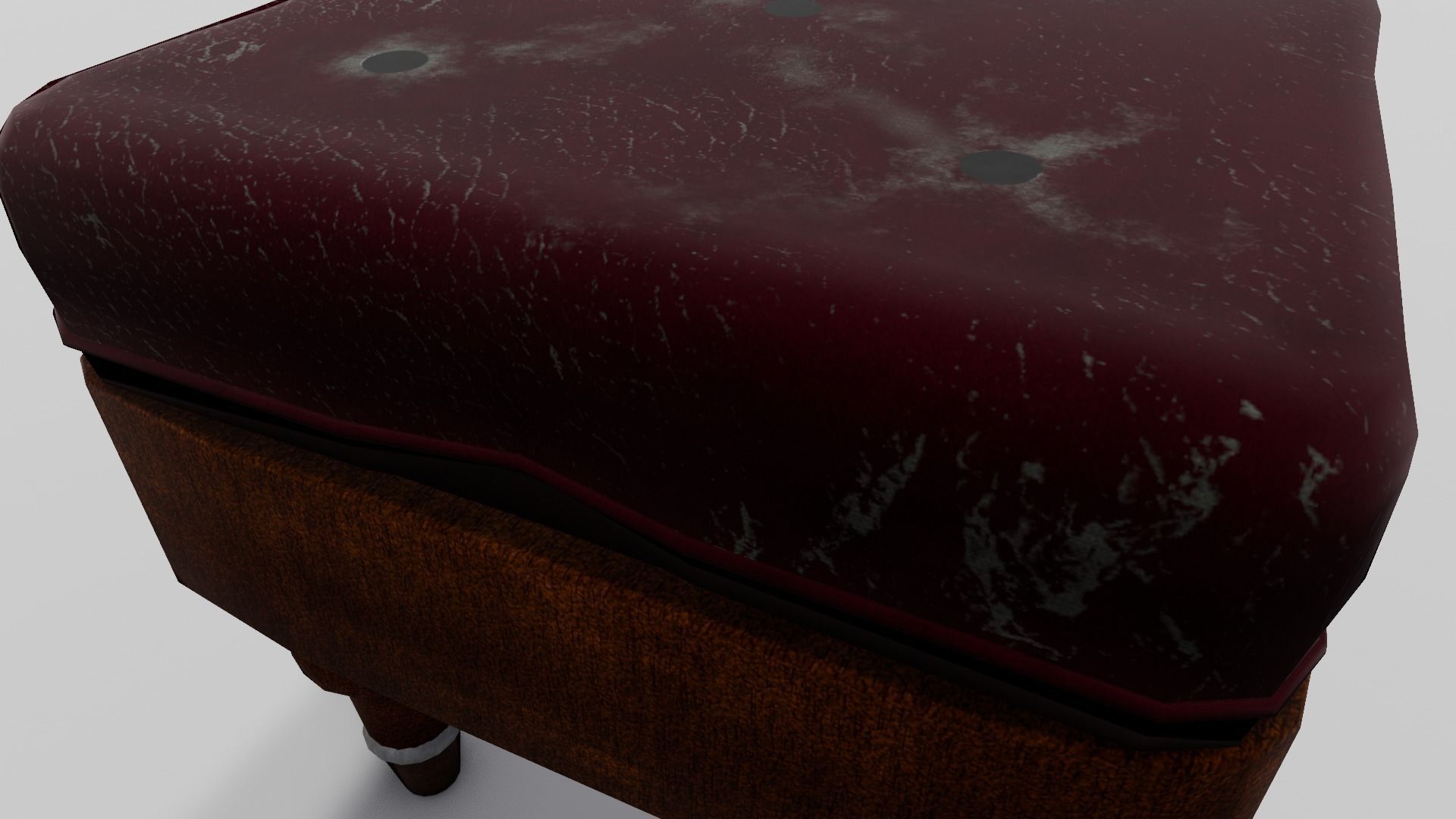 Stool Chair 3D Model Low-poly 3D model_16