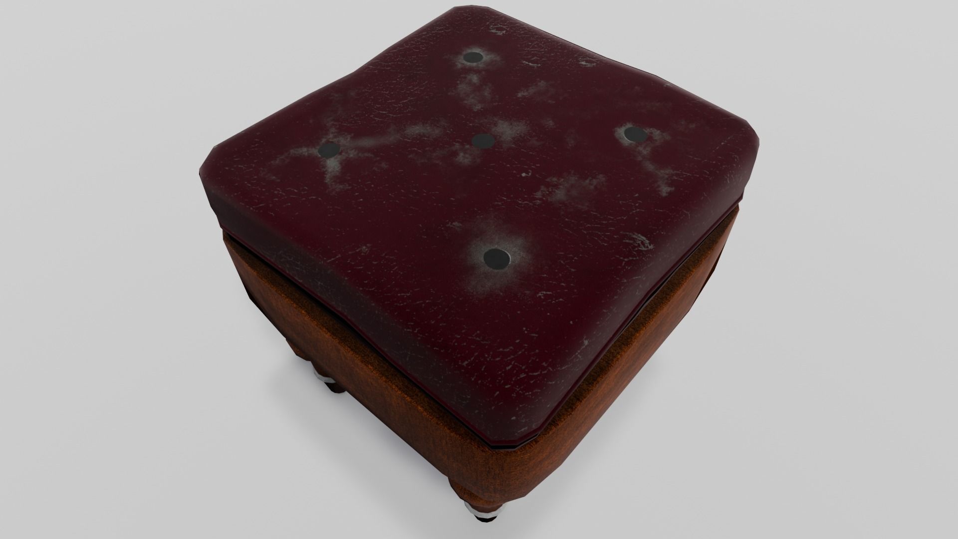 Stool Chair 3D Model Low-poly 3D model_21