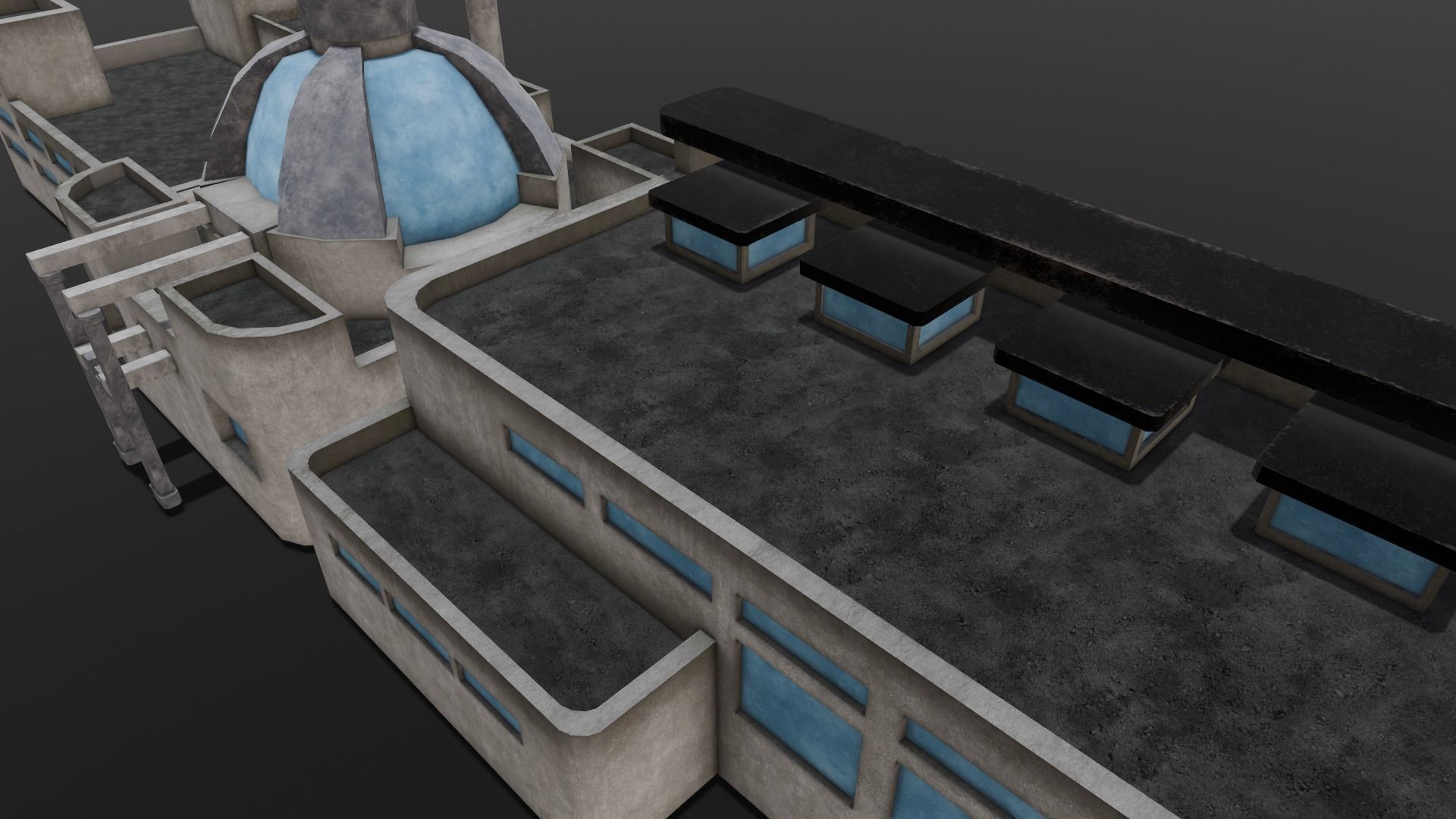 Industrial Factory 3D Model Low-poly 3D model_14