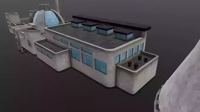 Industrial Factory 3D Model