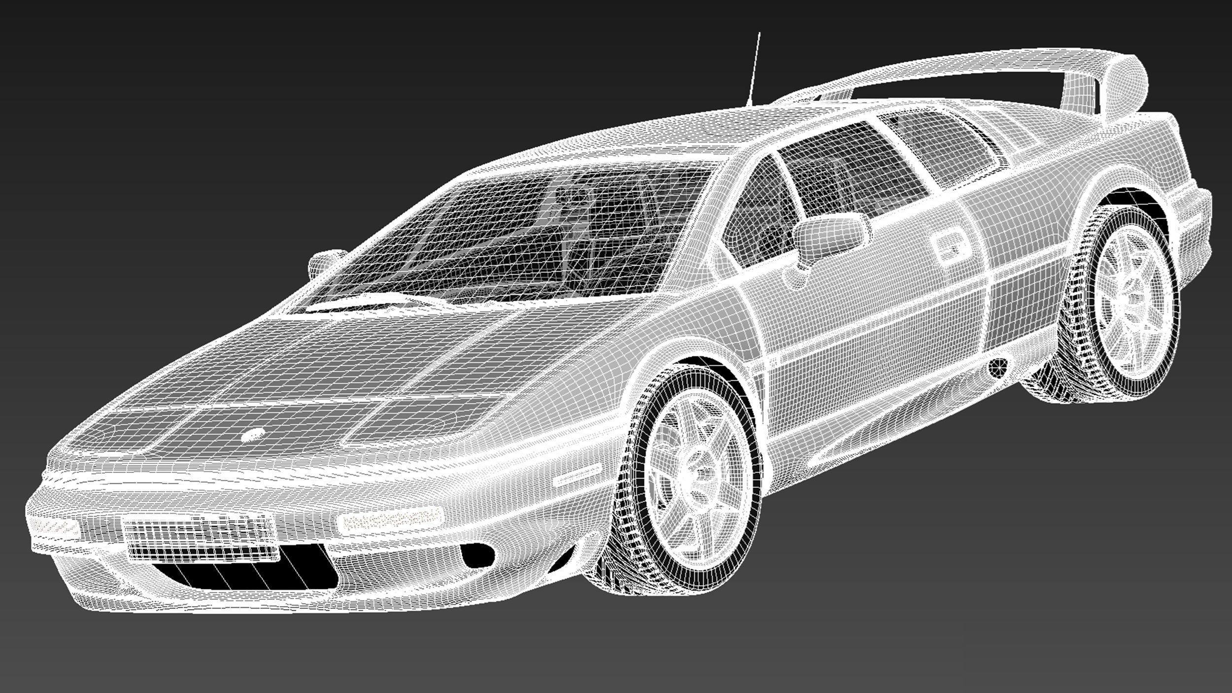 Lotus Esprit V8 2002 3D model_16