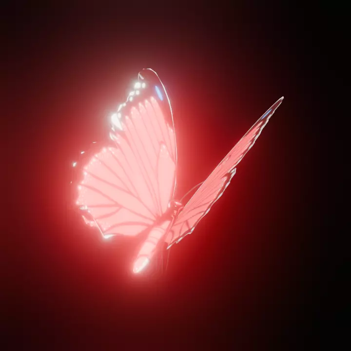 Angels butterfly 3d model Free 3D model_0