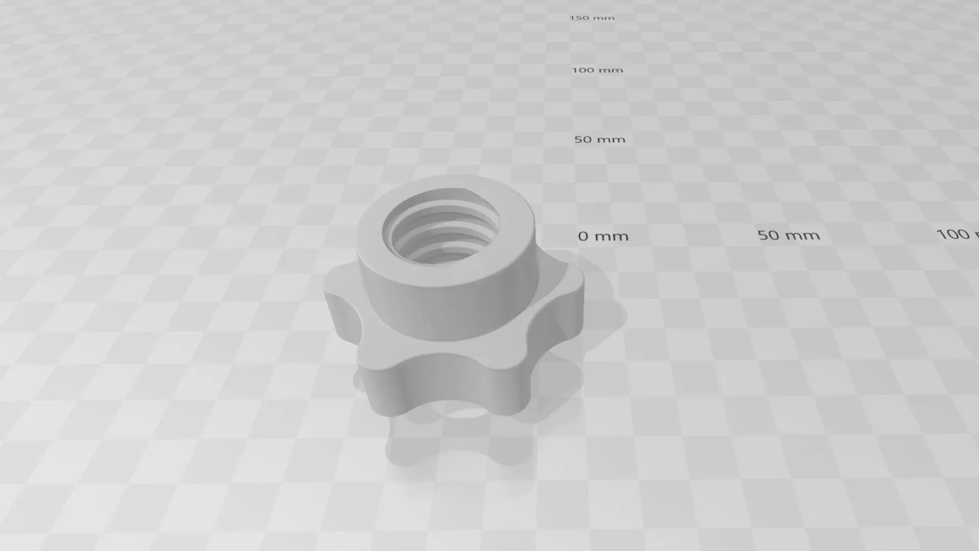 Dumbell nut replacement 3D print model_0