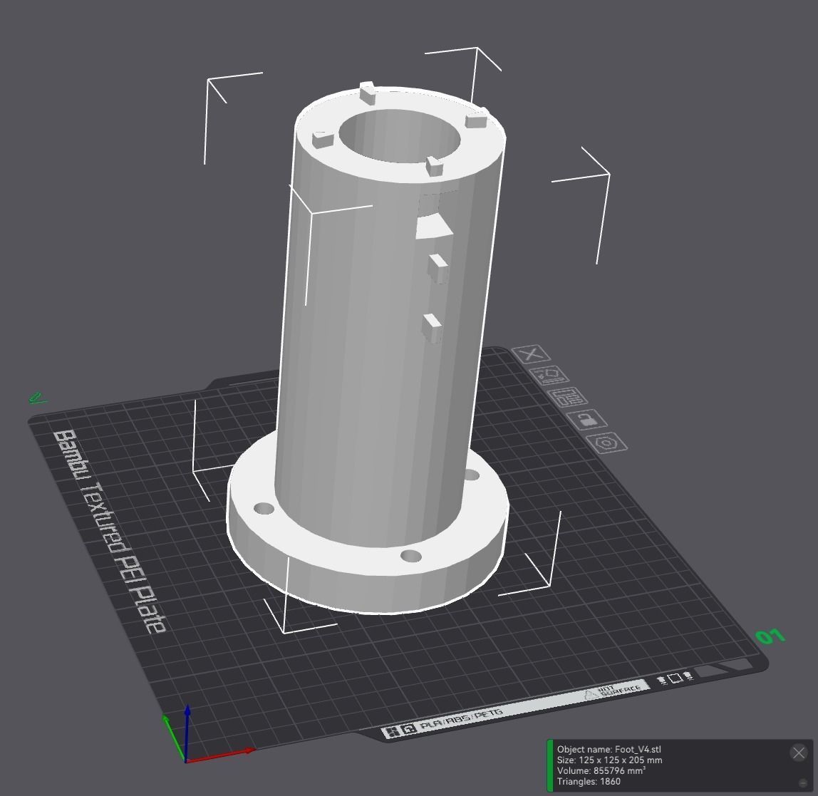 3D Printable Modular Speaker Stand Free 3D print model_7