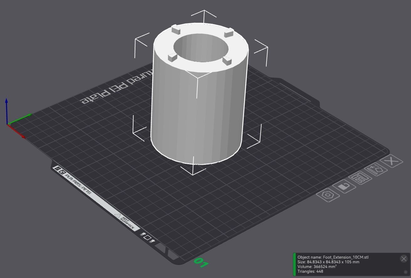 3D Printable Modular Speaker Stand Free 3D print model_4