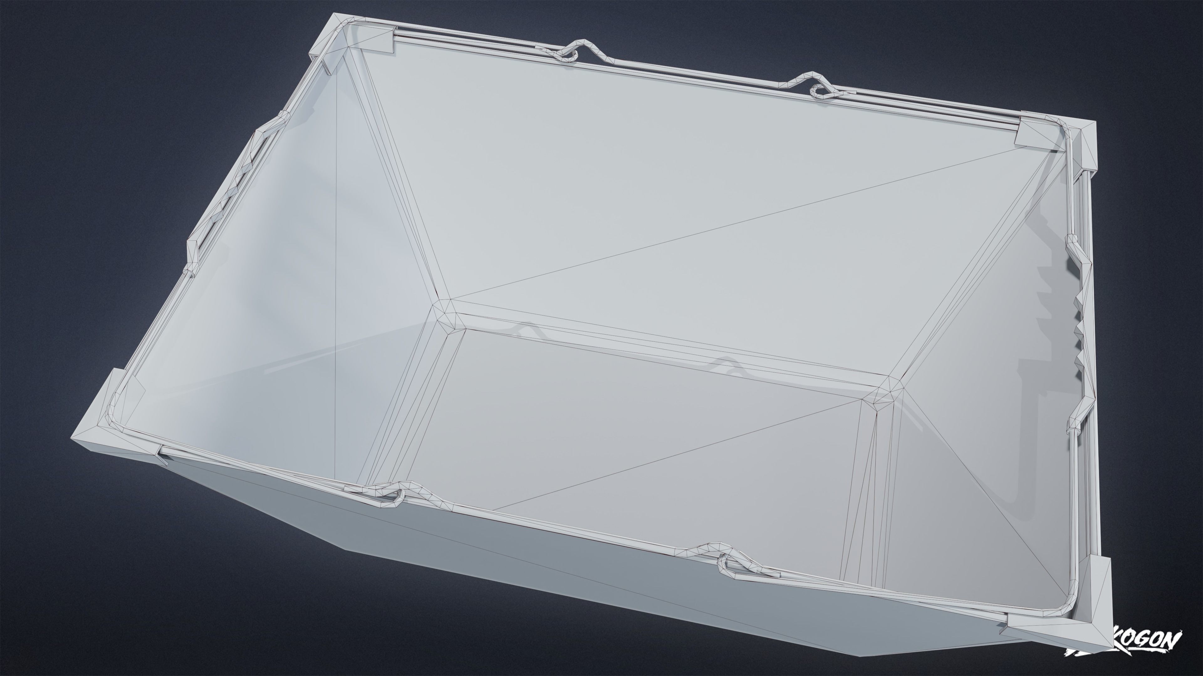 SUBURBS - Baskets Metal 01 - LOW POLY AND NANITE Low-poly 3D model_13