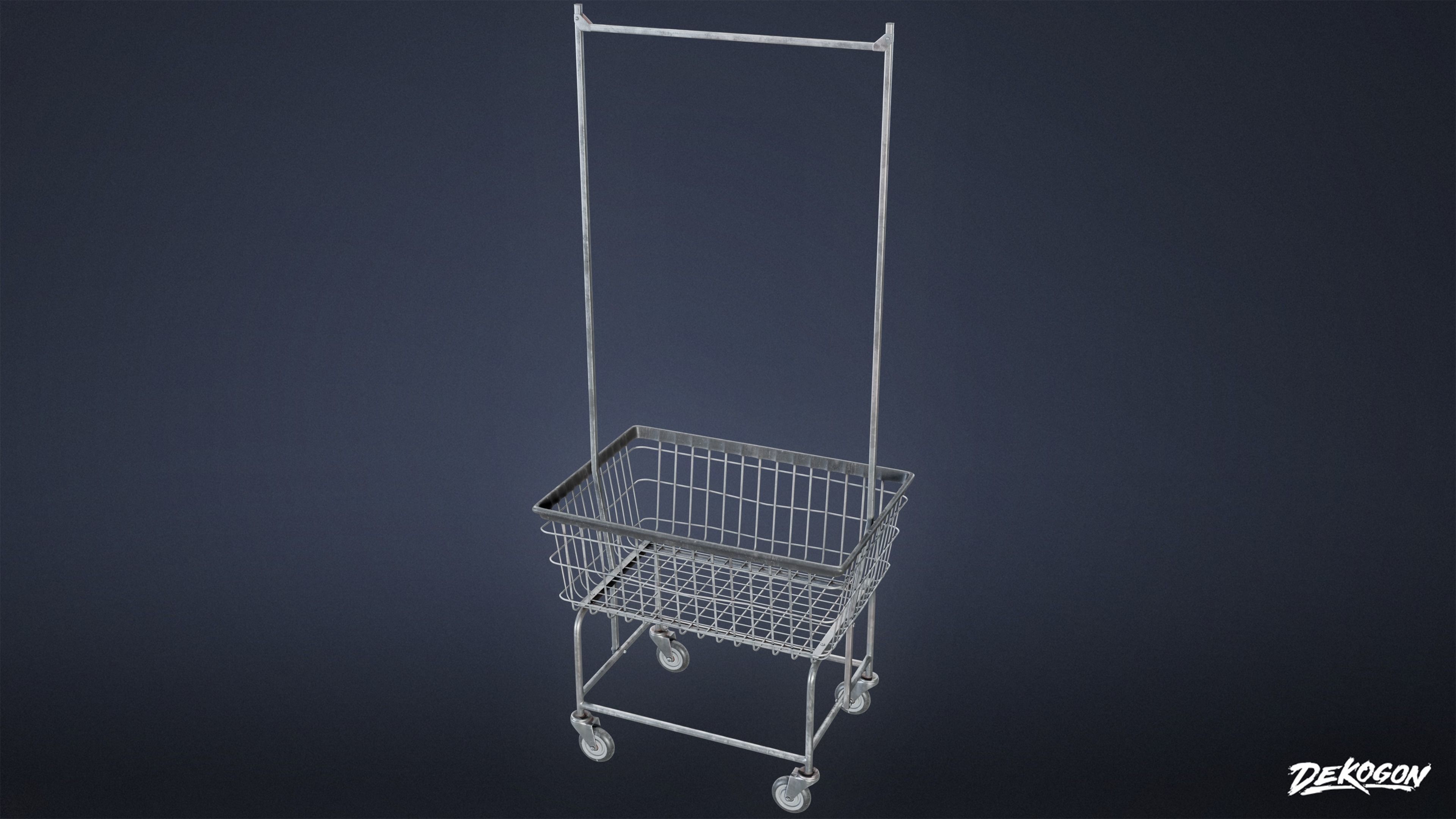 SUBURBS - Baskets Metal 01 - LOW POLY AND NANITE Low-poly 3D model_4