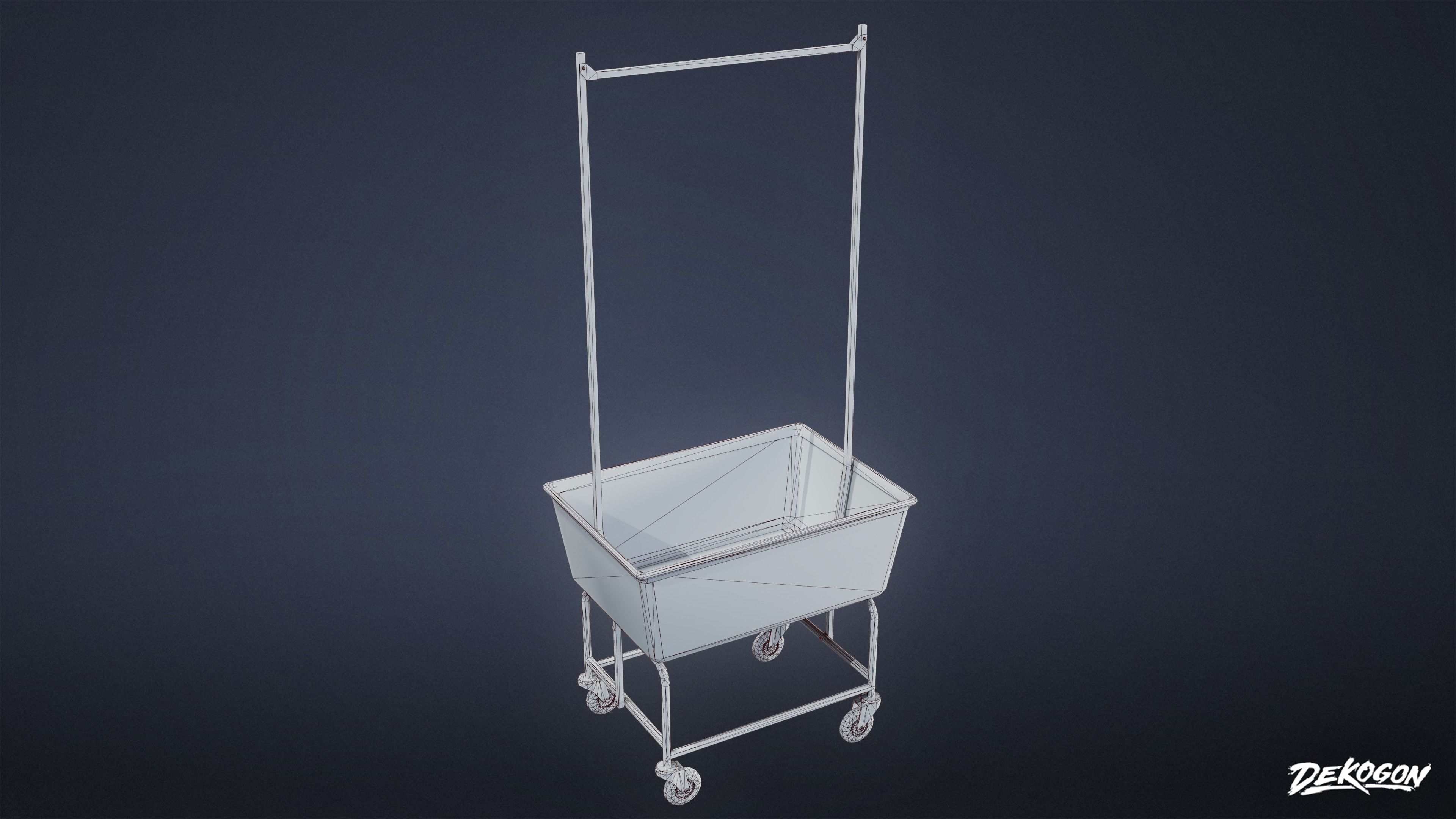 SUBURBS - Baskets Metal 01 - LOW POLY AND NANITE Low-poly 3D model_17