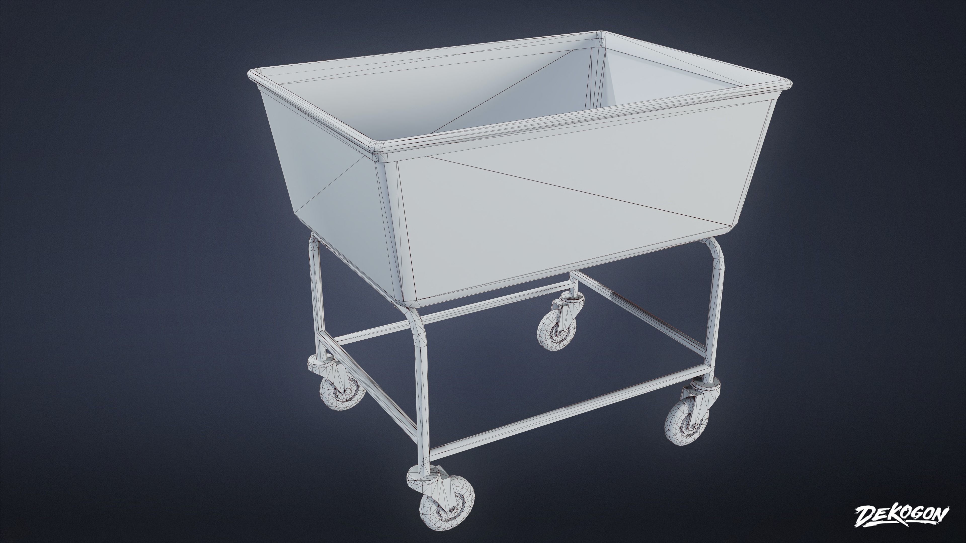 SUBURBS - Baskets Metal 01 - LOW POLY AND NANITE Low-poly 3D model_16