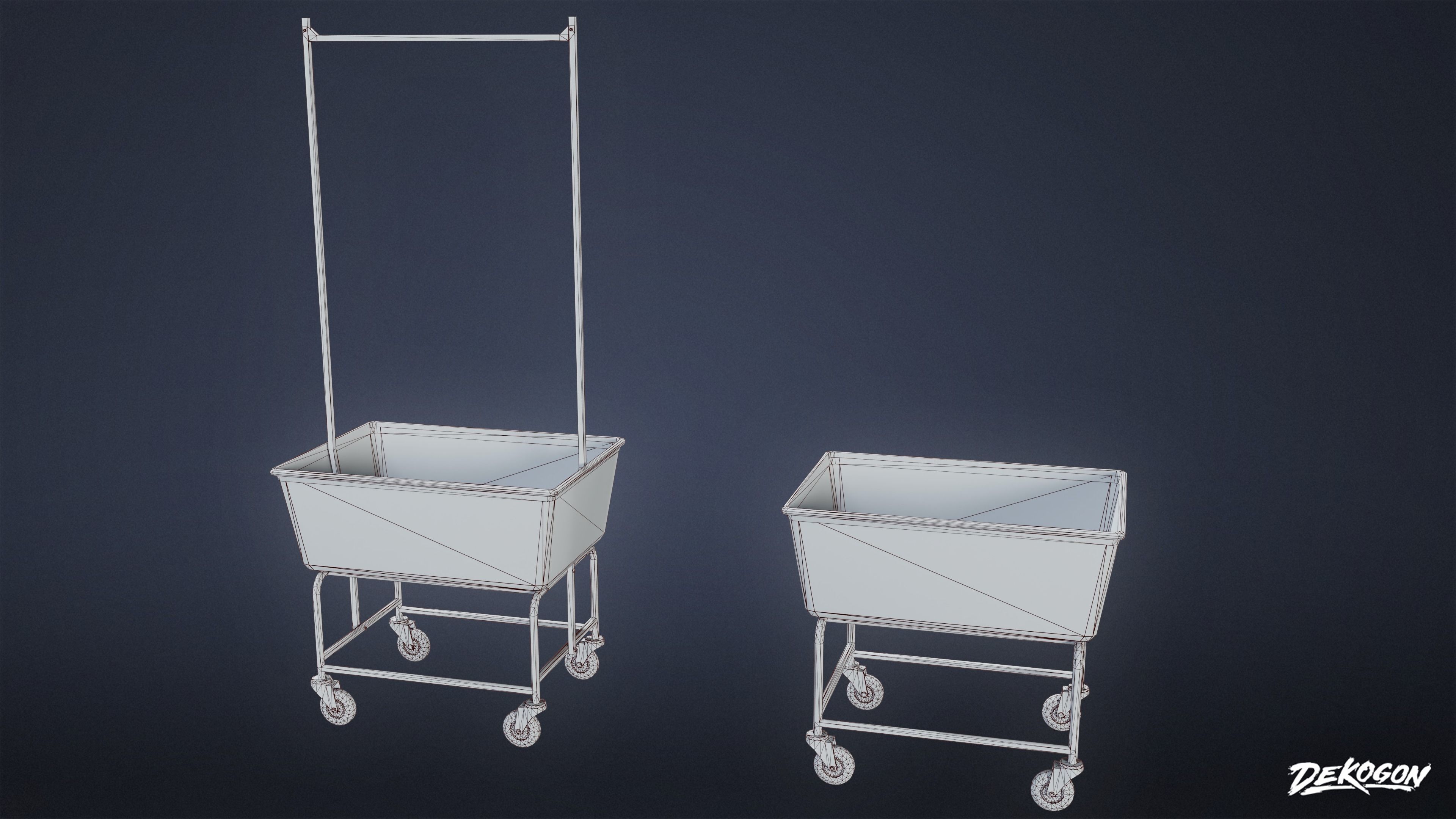 SUBURBS - Baskets Metal 01 - LOW POLY AND NANITE Low-poly 3D model_15